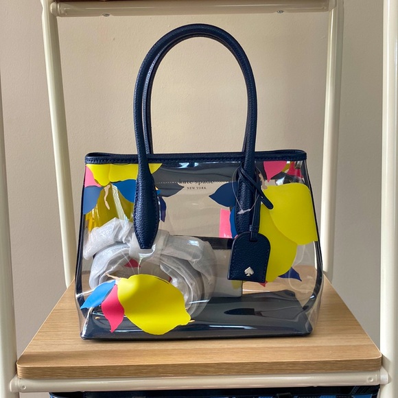 kate spade Handbags - Kate Spade, Eva see through lemon zest satchel